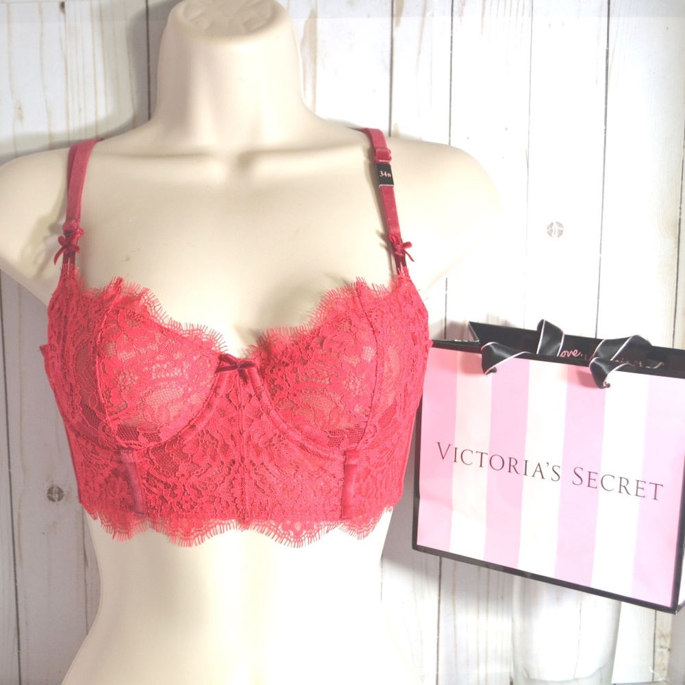 💞2 for $30! Victoria's Secret Sexy Bra Bustier Unlined Demi - Picture 2 of 3